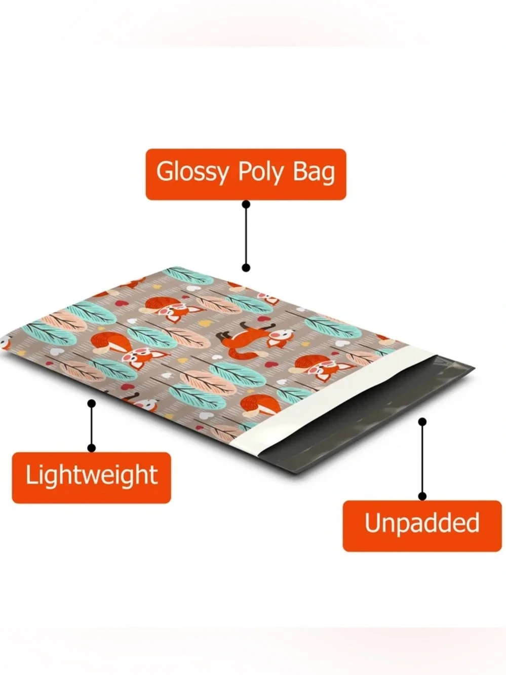 *Buy Now* 50 10 X 13 Fox Poly Mailers
